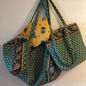 Vintage Authentic Vera Bradley Overnight bag set